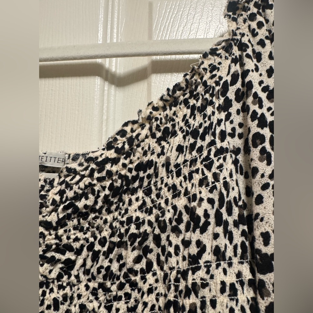 Urban Outfitters Shania leopard ruched long sleeve crop top - Picture 8 of 10